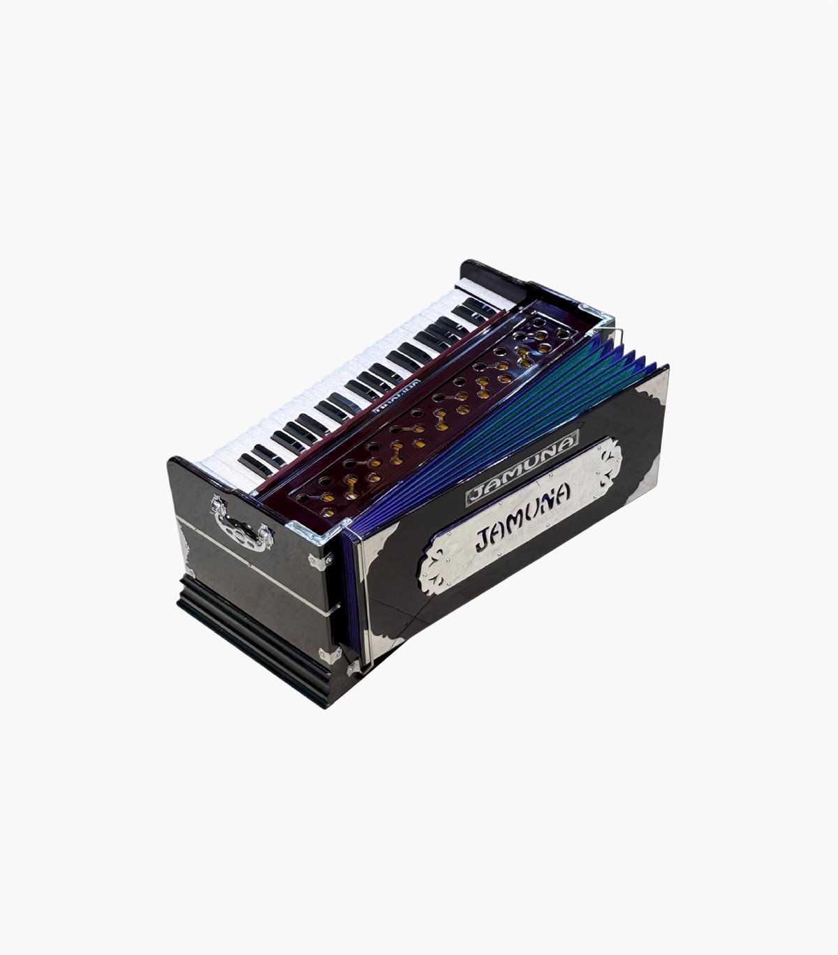 Jamuna Standing Harmonium | 2 Line Bass Male Reeds | 3.5 Octaves | 9 Stopper | Baithi Kangi | Premium Quality - Image 6