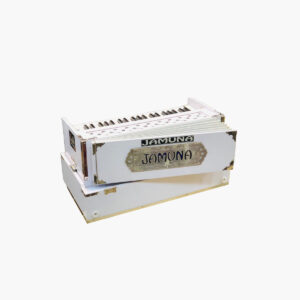 Jamuna 2-Line Folding Portable White Harmonium