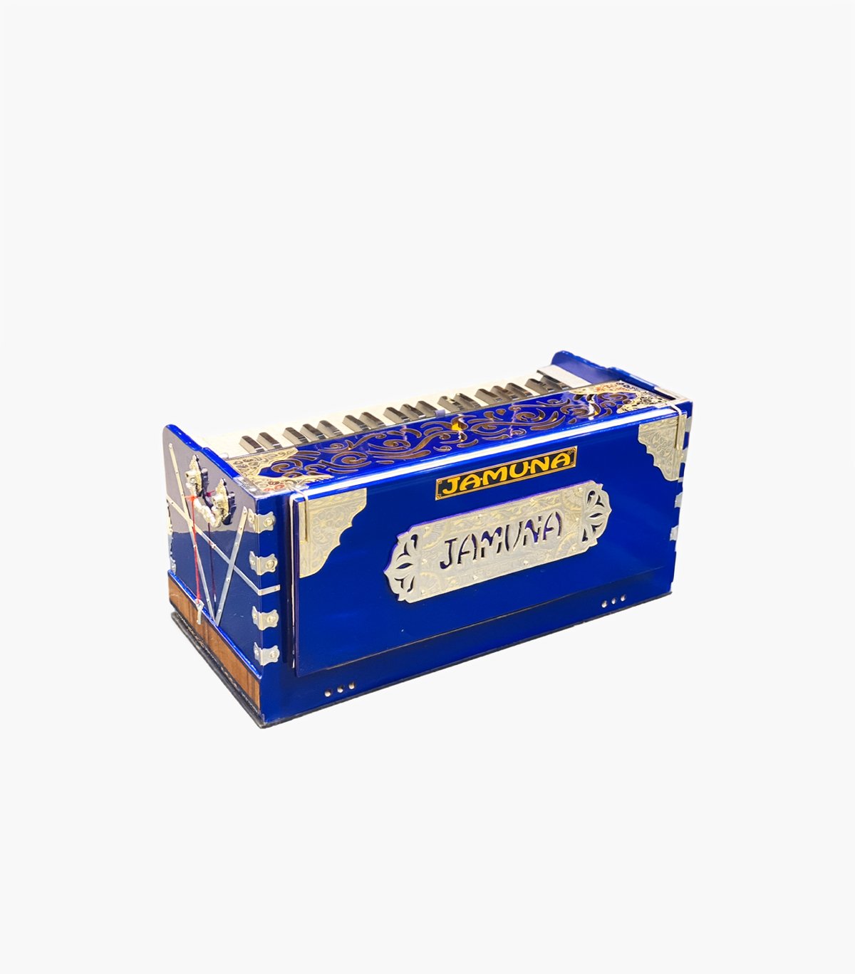Jamuna Qawwali Style Harmonium 3 Set | Gold Series | Royal Blue