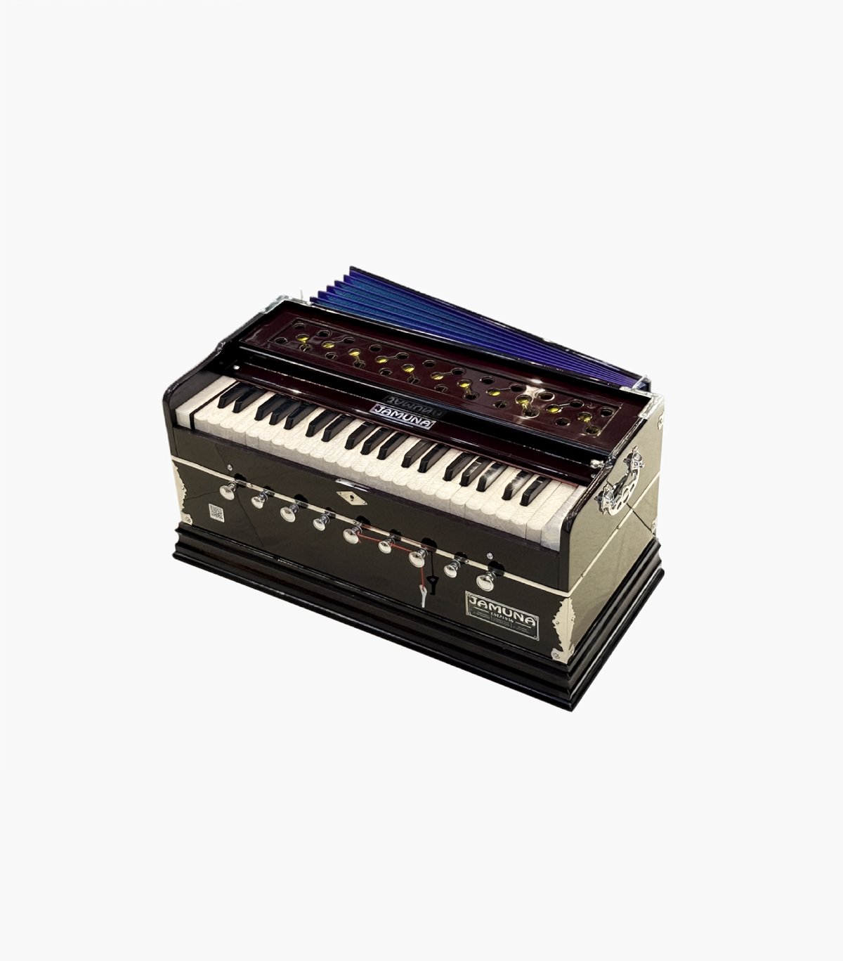 Jamuna Standing Harmonium | 2 Line Bass Male Reeds | 3.5 Octaves | 9 Stopper | Baithi Kangi | Premium Quality - Image 5