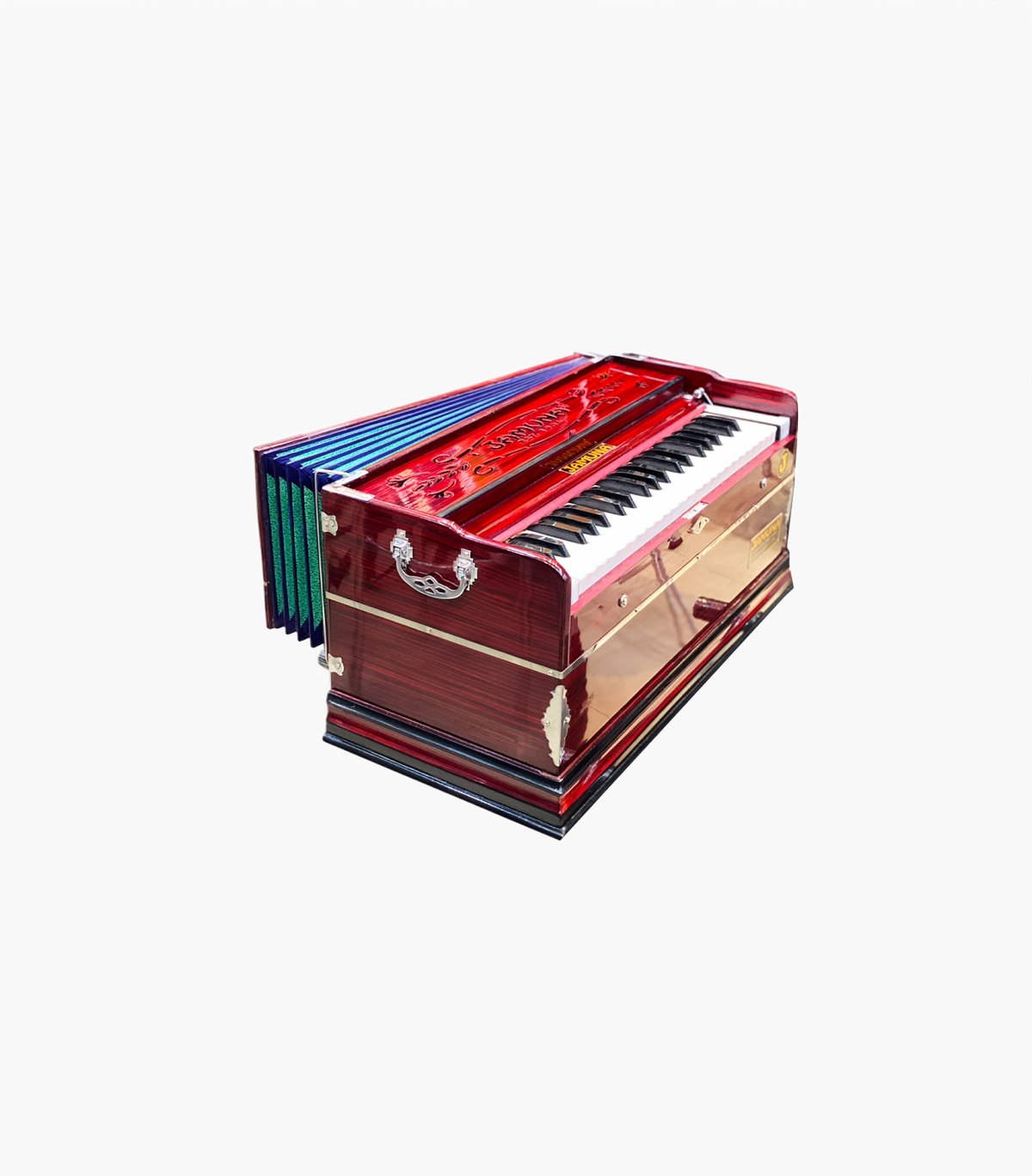 Jamuna 3 Line Harmonium with JAP Reed | Professional Model | Left Coupler | Without Stoppers - Image 3