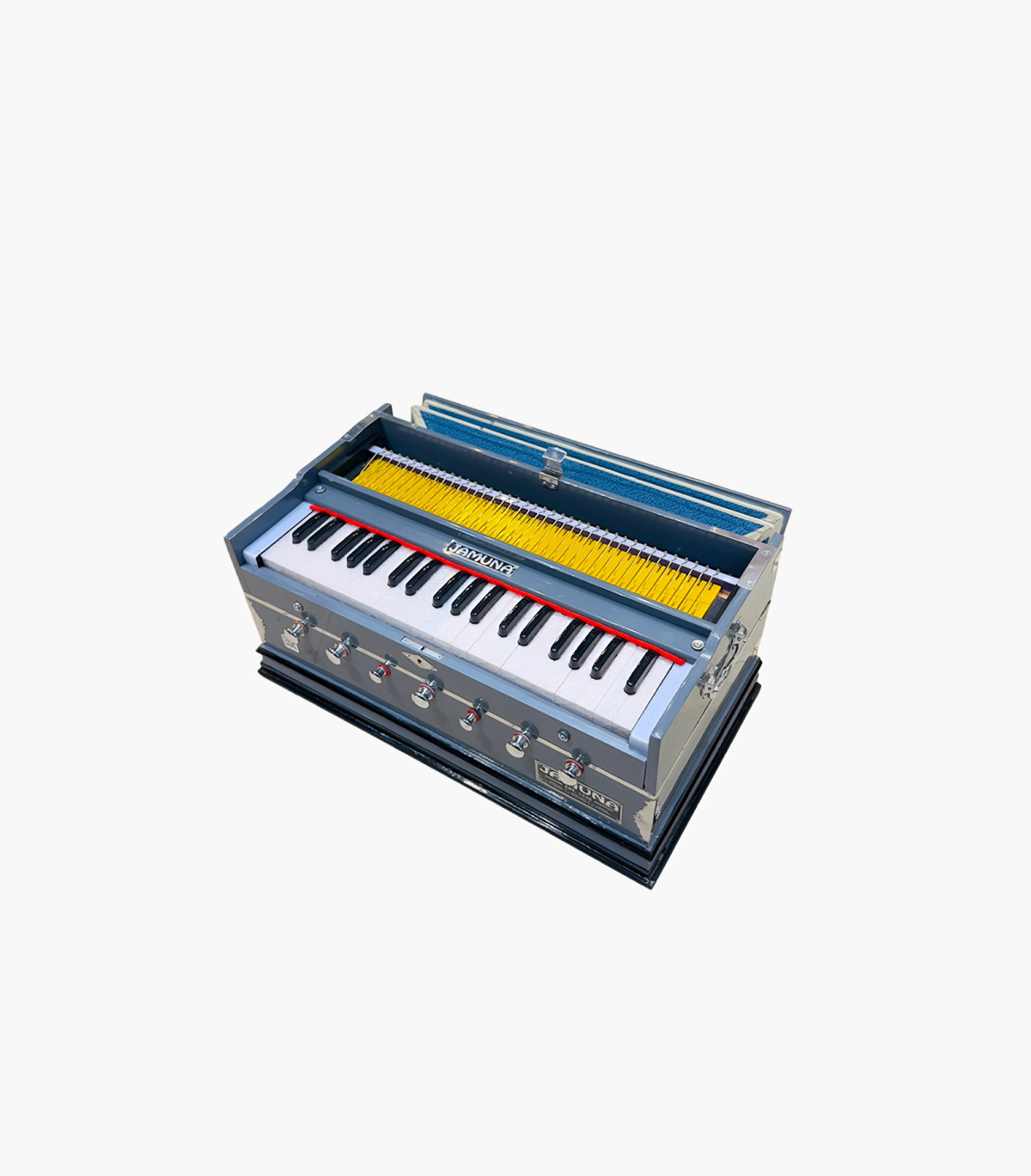 Jamuna Grey Harmonium Front