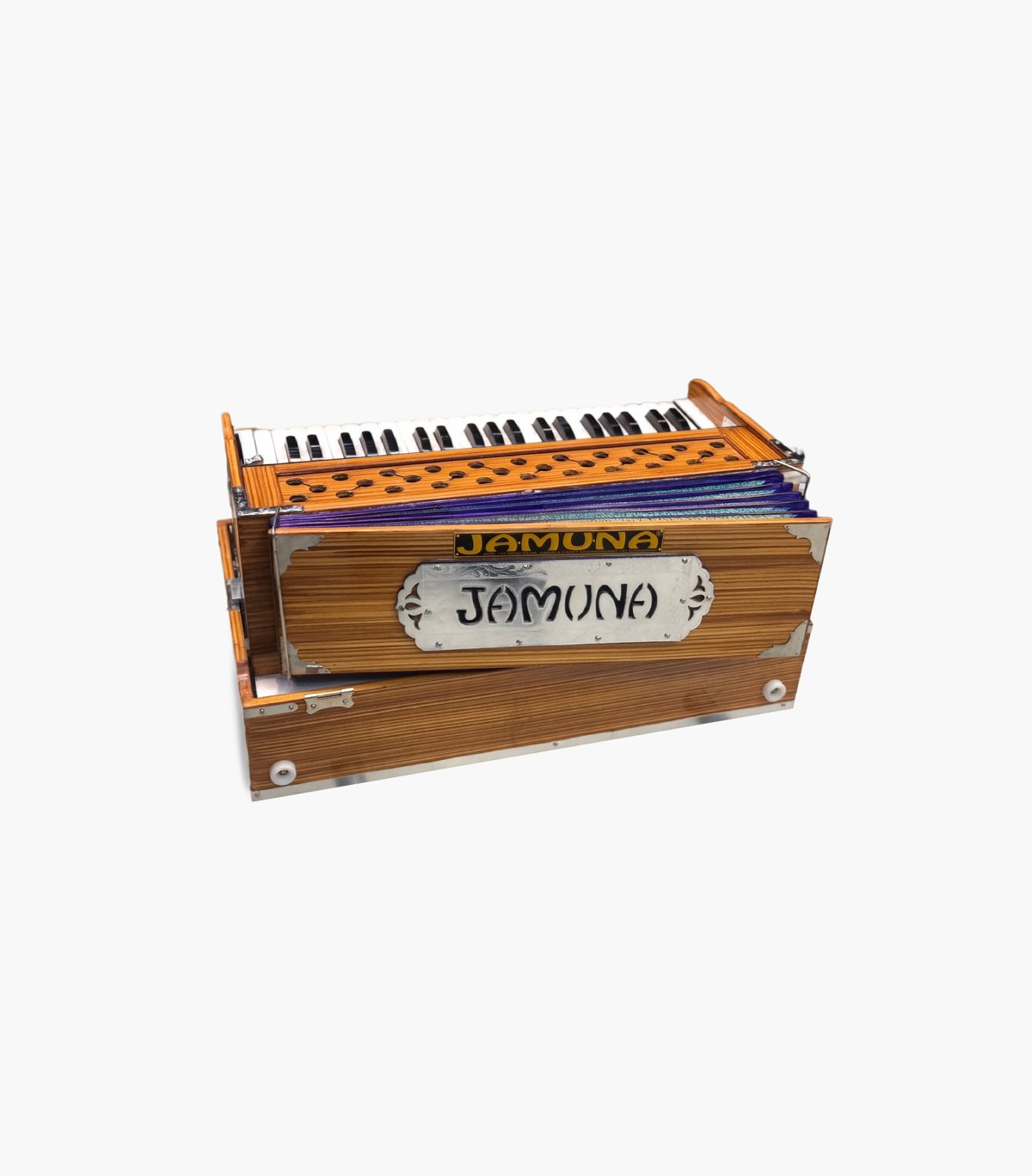 Jamuna Folding Harmonium | 9 Stoppers | 2 Line Baithi Kangi | Right Coupler