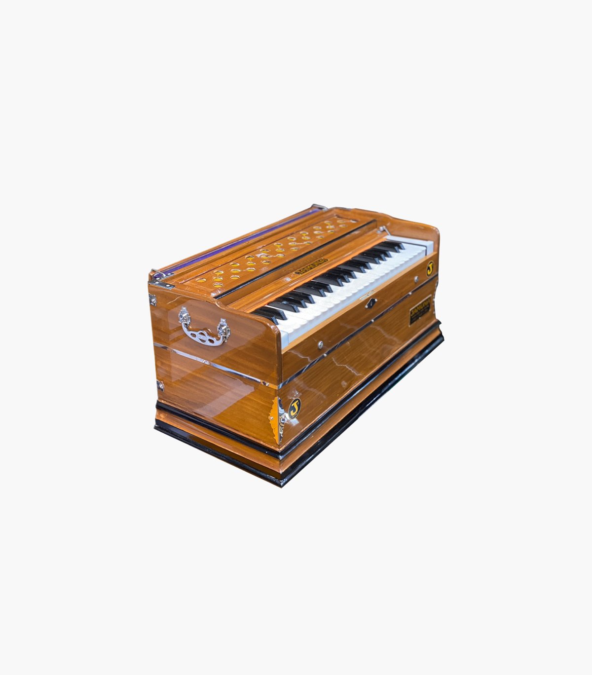 Jamuna Standing Harmonium | 3 Set Reeds | Left Coupler | Without Stoppers | Premium Quality - Image 2