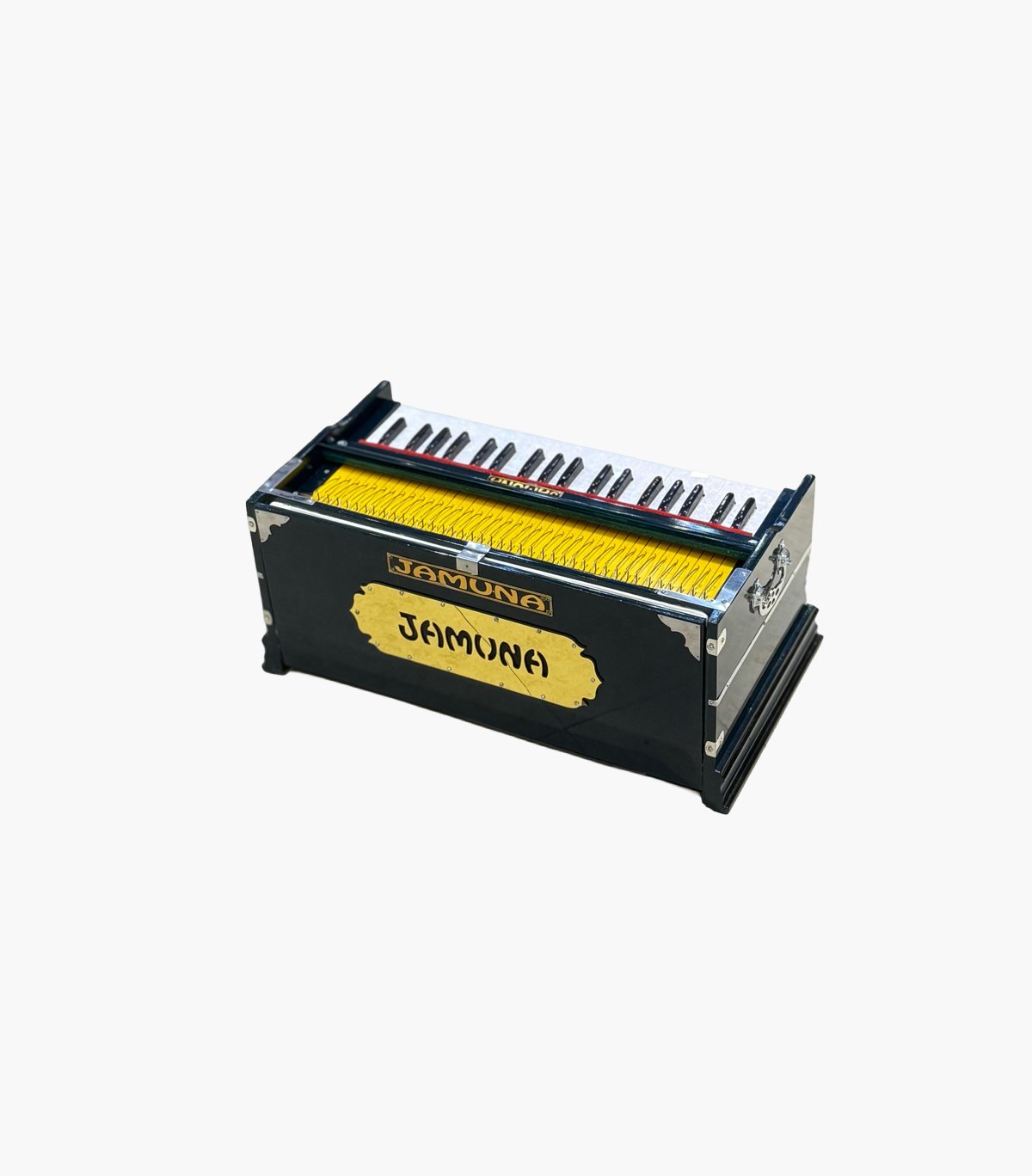 Jamuna Midnight Green Harmonium | 2 Line Reeds | 39 Keys | 7 Stopper | Triple Bellows | Premium Quality - Image 3