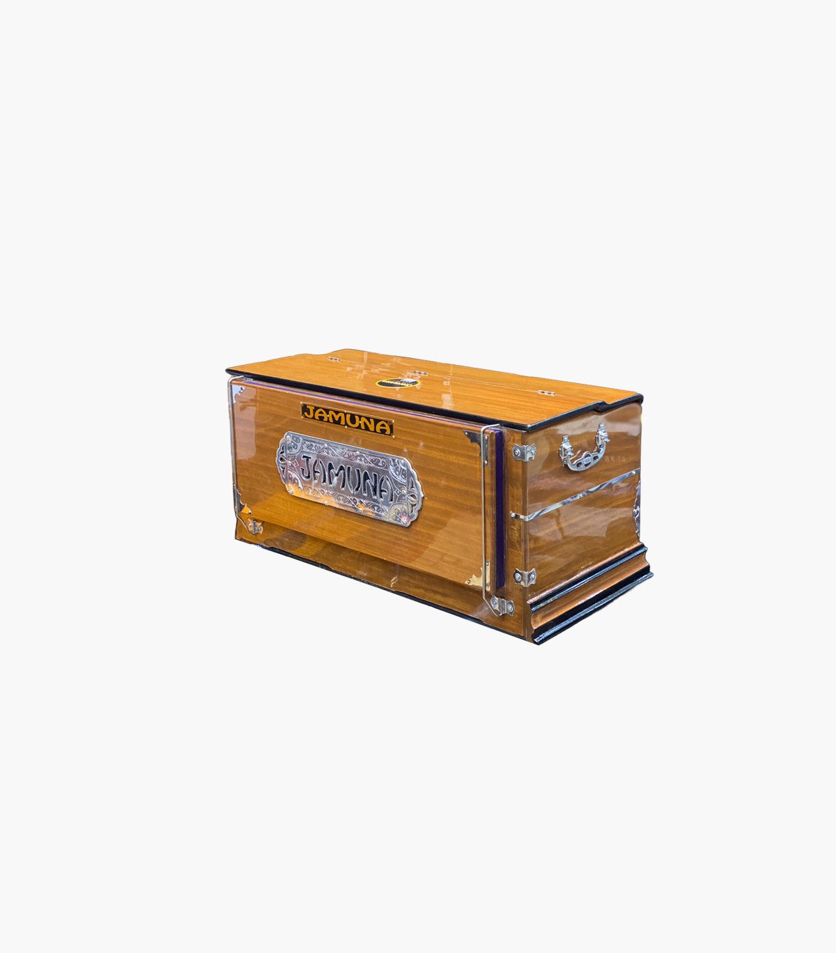 Jamuna Standing Harmonium | 3 Set Reeds | Left Coupler | Without Stoppers | Premium Quality