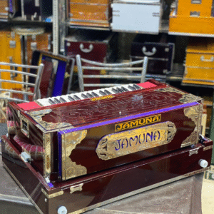 JAMUNA 4 Liner Grand Scale Changer Harmonium The Soft Tone Premium Series | Palitana Star Premium Reeds (Vertical) | 13 Scales | Export Quality