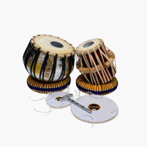 Jamuna Handmade Brass Designer Tabla Pair (Minakari Work)