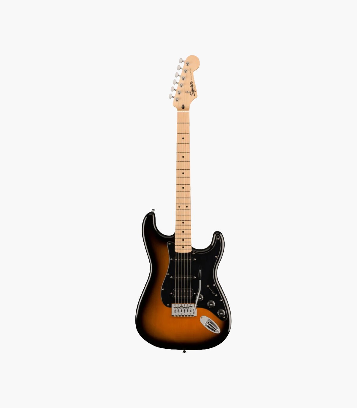 Fender Squier Sonic Stratocaster HSS Maple Fingerboard Black Pickguard Electric Guitar 2-Color Sunburst – (0373203503)