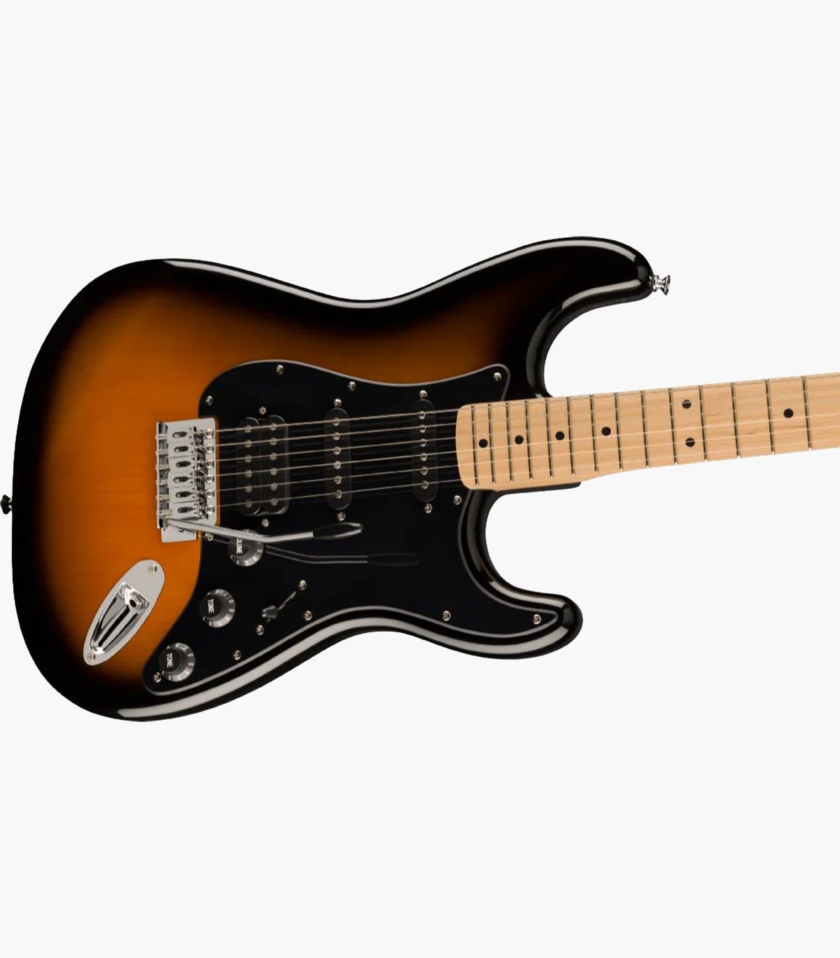 Fender Squier Sonic Stratocaster HSS Maple Fingerboard Black Pickguard Electric Guitar 2-Color Sunburst - (0373203503) - Image 4