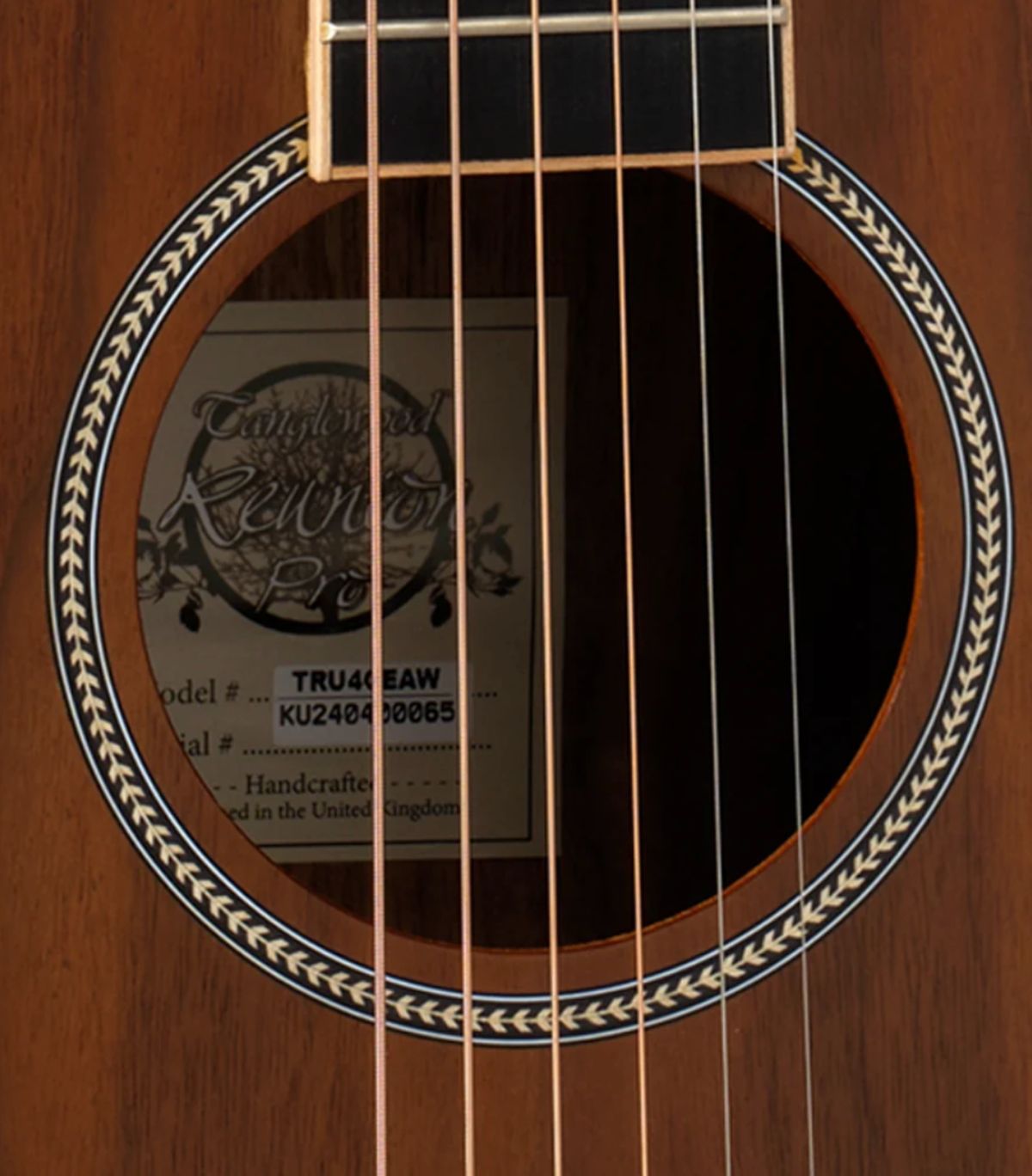 Tanglewood TRU4CEAW Reunion Pro Series Super Folk Semi Acoustic Guitar - Image 8