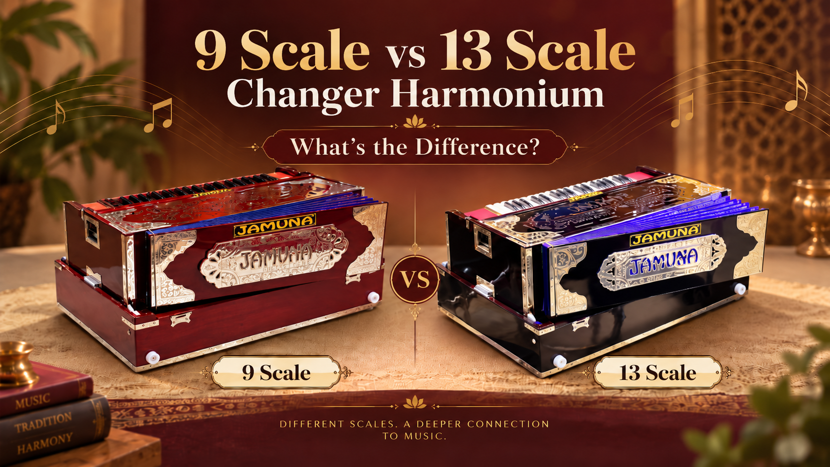 9 Scale vs 13 Scale Changer Harmonium: What’s the Difference?